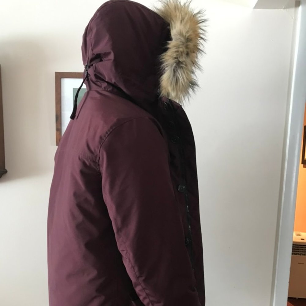 J. Crew Nordic Parka Burgundy Large BNWT